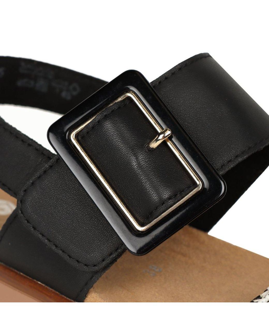 Remonte Black Manila Sandals