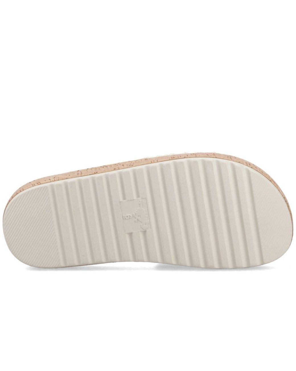 Rocket Dog White Faye Alti Raffia Sandals