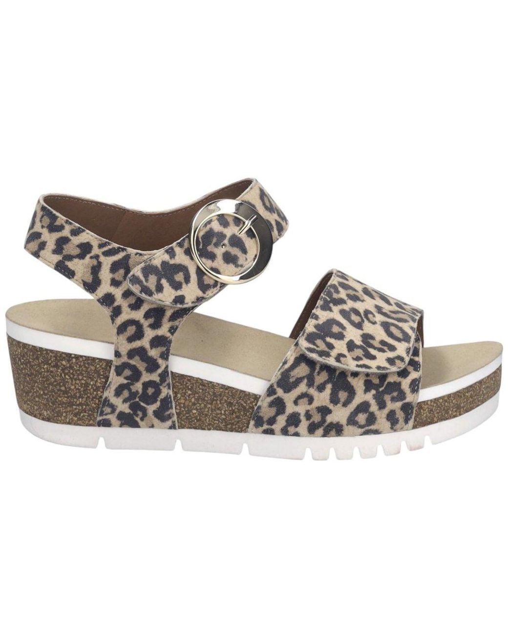 Josef Seibel Black Quinn 16 Wedge Sandals (Schwarz)