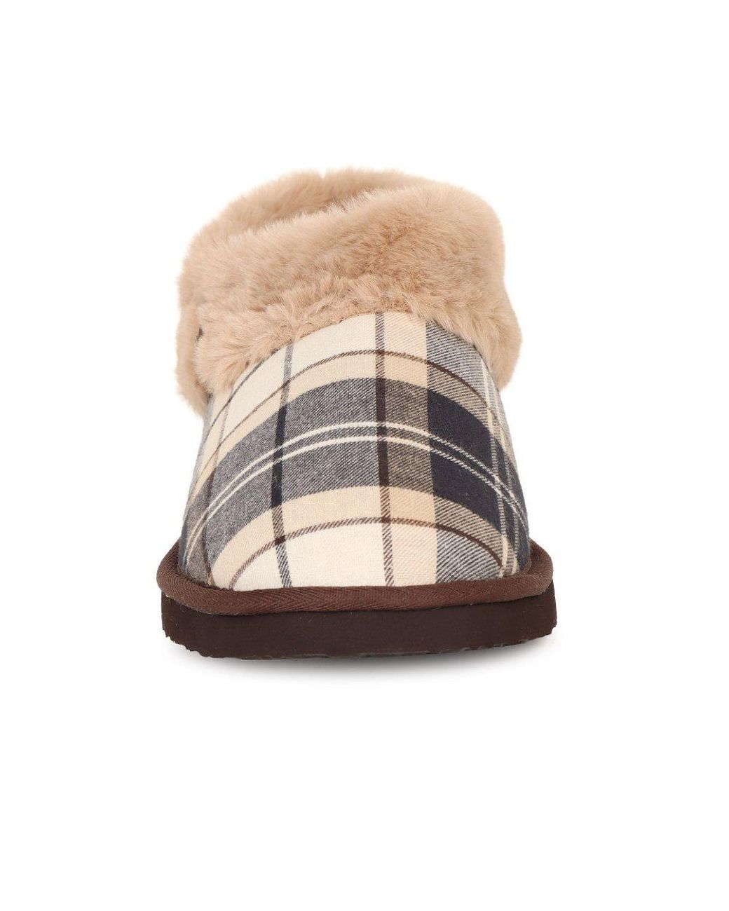 Barbour Pink Eloise Tartan Bootie Slippers