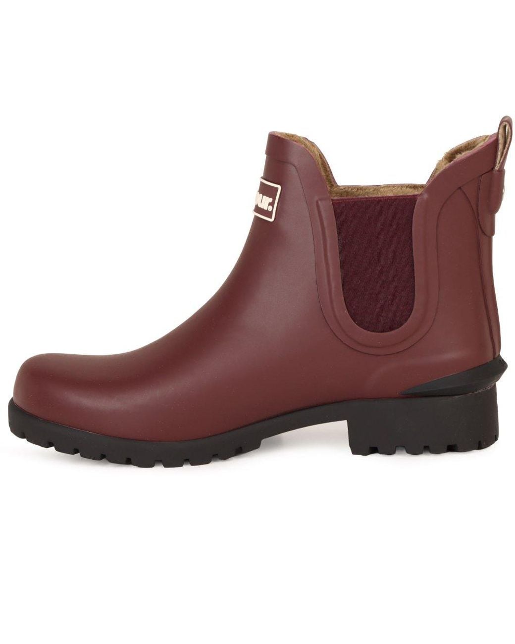 Barbour Red Kirkton Ankle Wellingtons