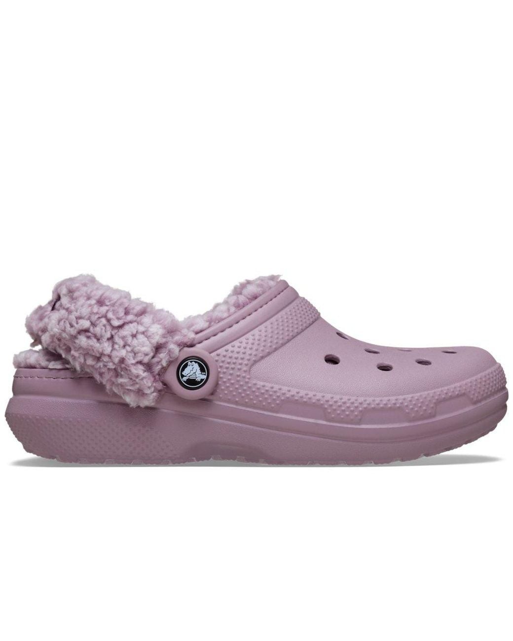 CROCSTM Purple Classic Fleece Lined Clogs