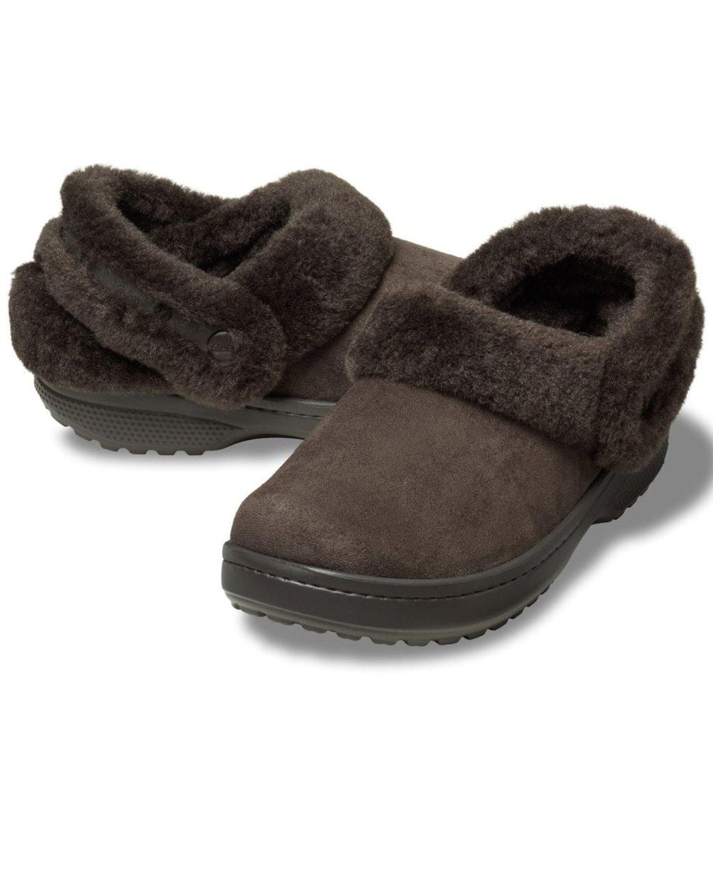 CROCSTM Black Unfurgettable Vegan Suede Clogs