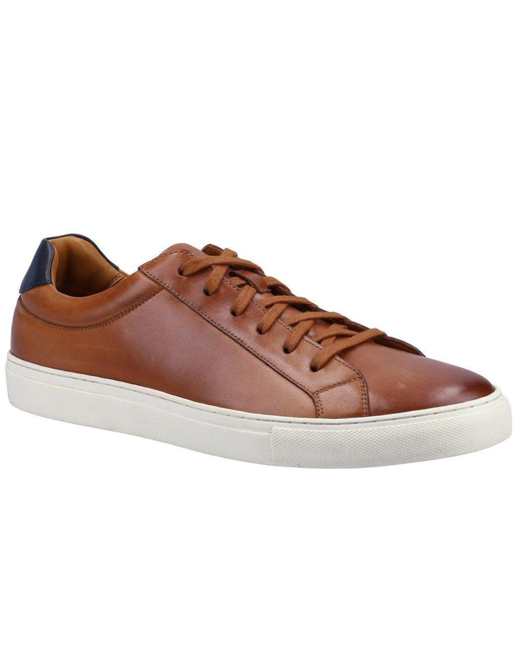 Hush Puppies Brown Colton Cupsole Trainers for men