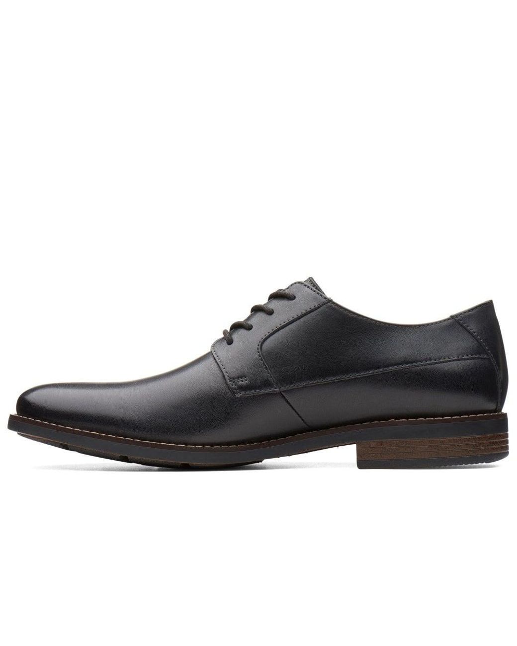 Clarks Leather Becken Plain Formal Lace Up Shoes in Black for Men | Lyst UK