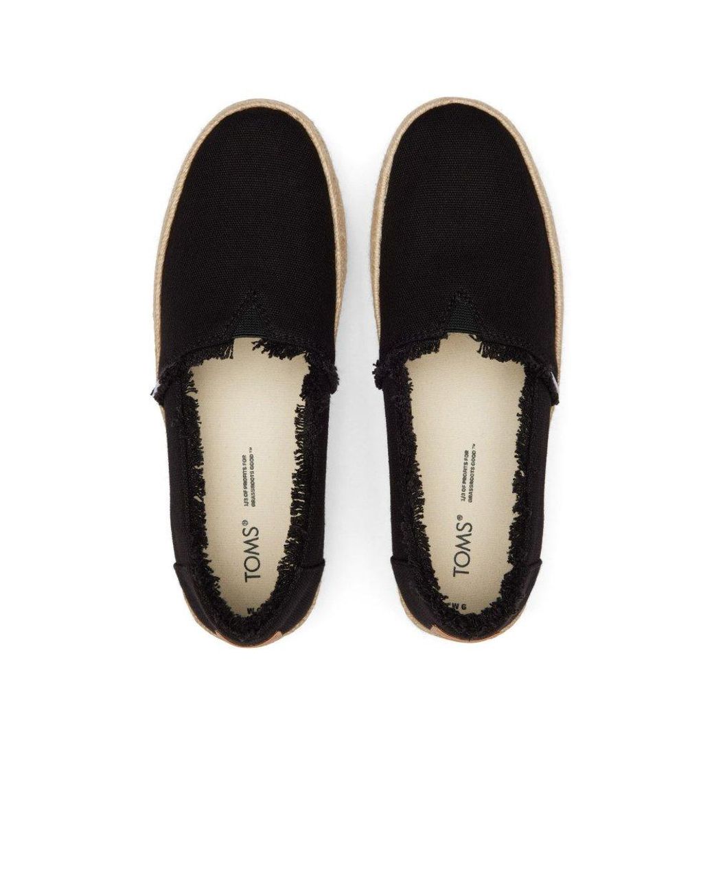 TOMS Black Valencia Espadrilles