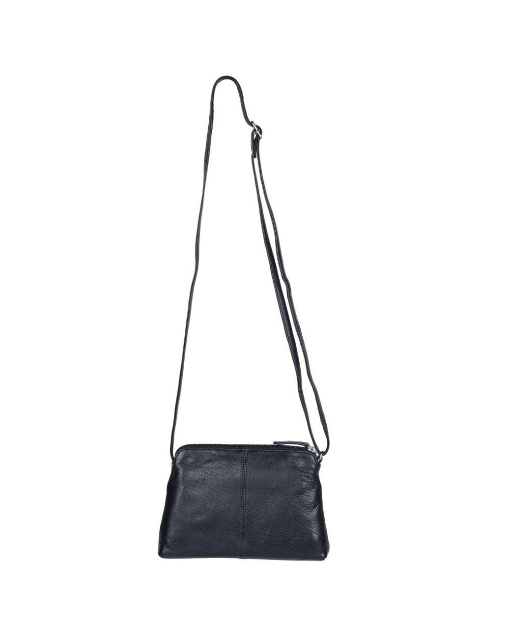 Lakeland Leather Black Rydal Cross Body Bag