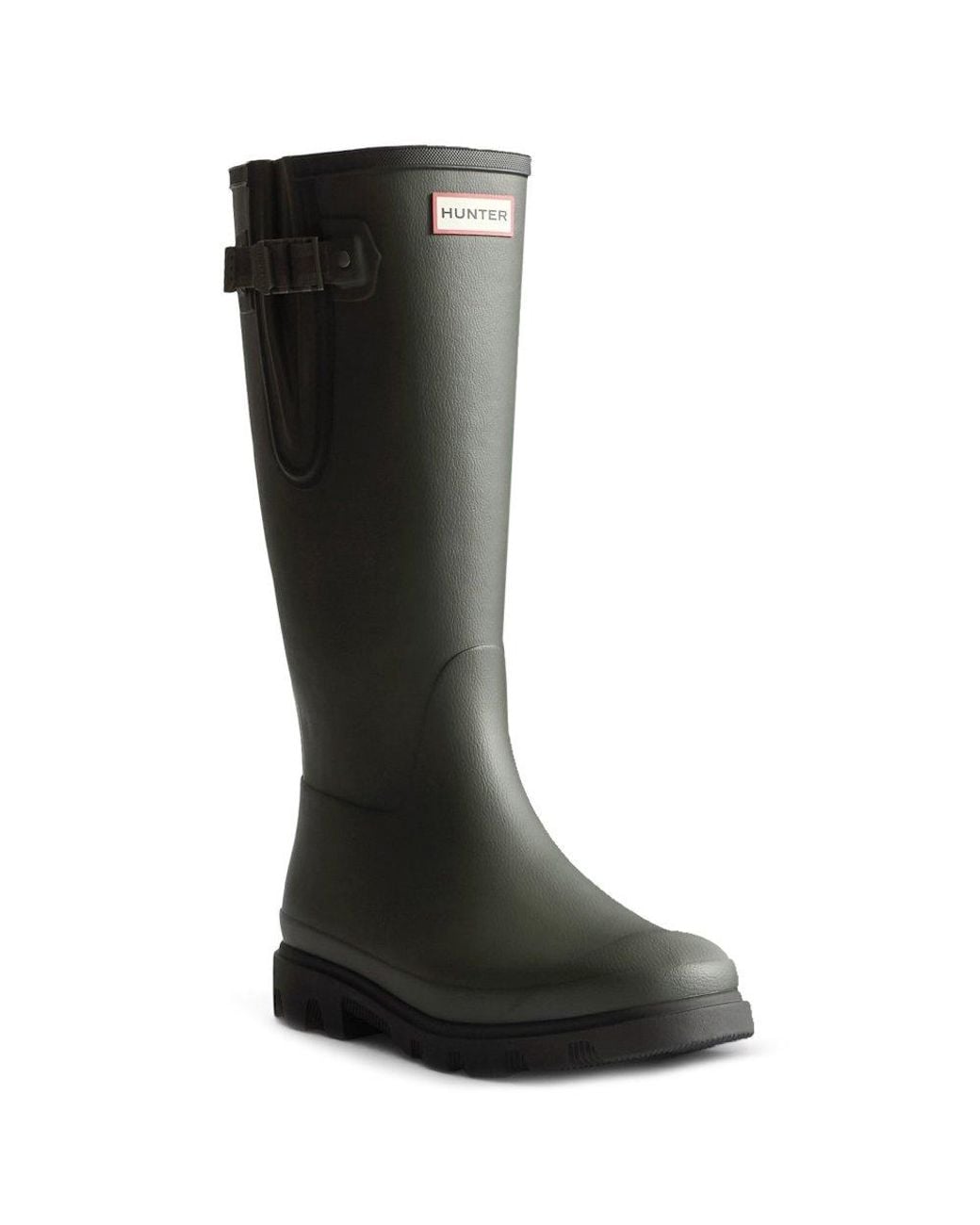 Hunter Black Downpour Adjustable Wellingtons