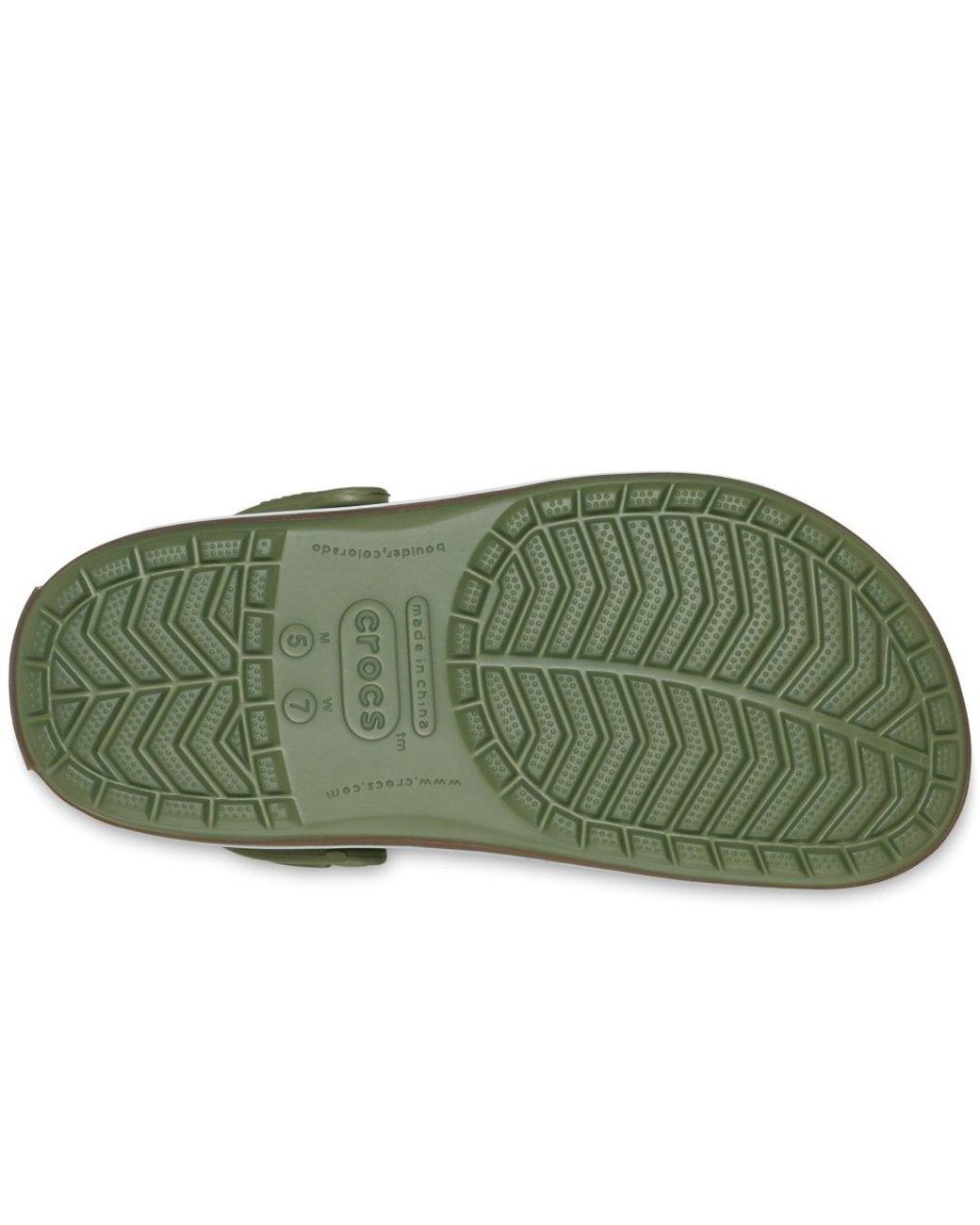 CROCSTM Green Crocband Gum Clogs for men