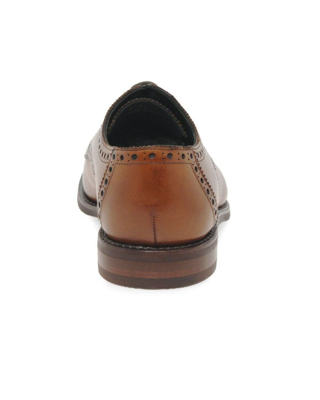 Loake Brown Roger Semi Brogues for men