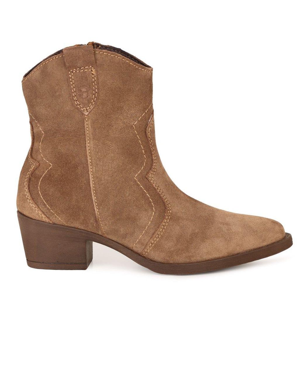 Tamaris Brown Mexan Ankle Boots