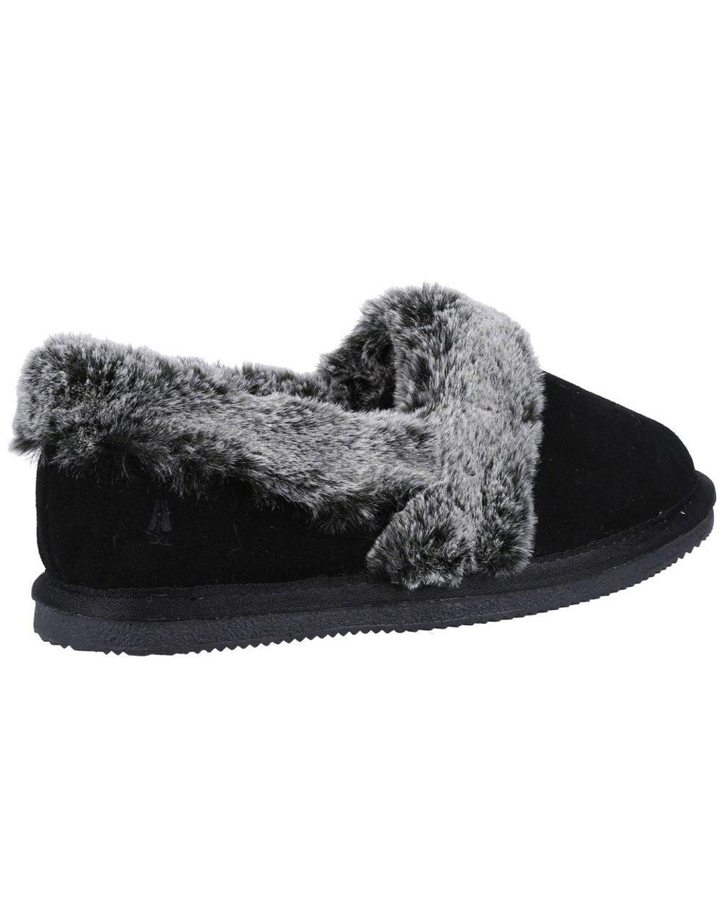 Hush Puppies Black Ariel Slippers