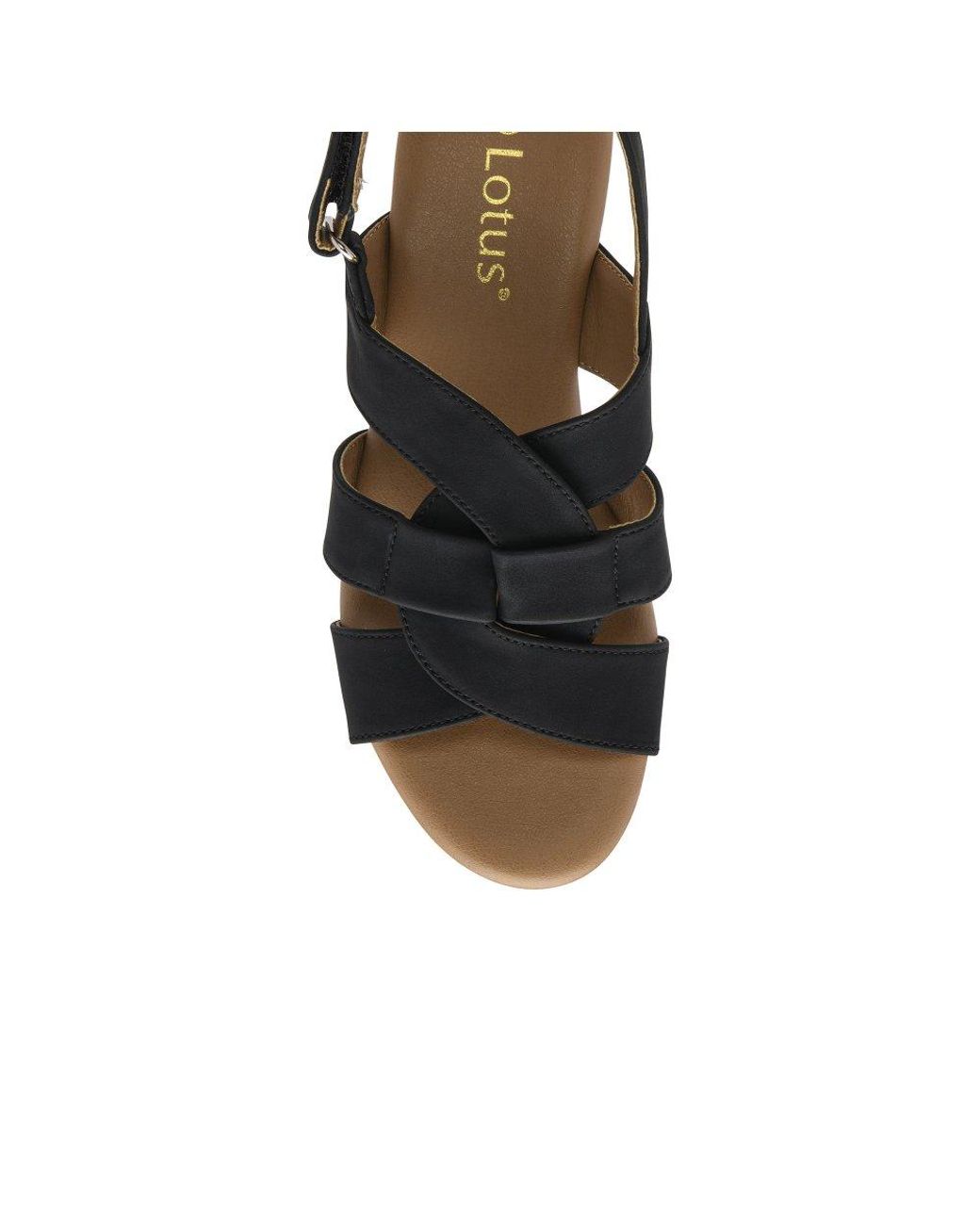 Lotus Blue Thora Wedge Sandals
