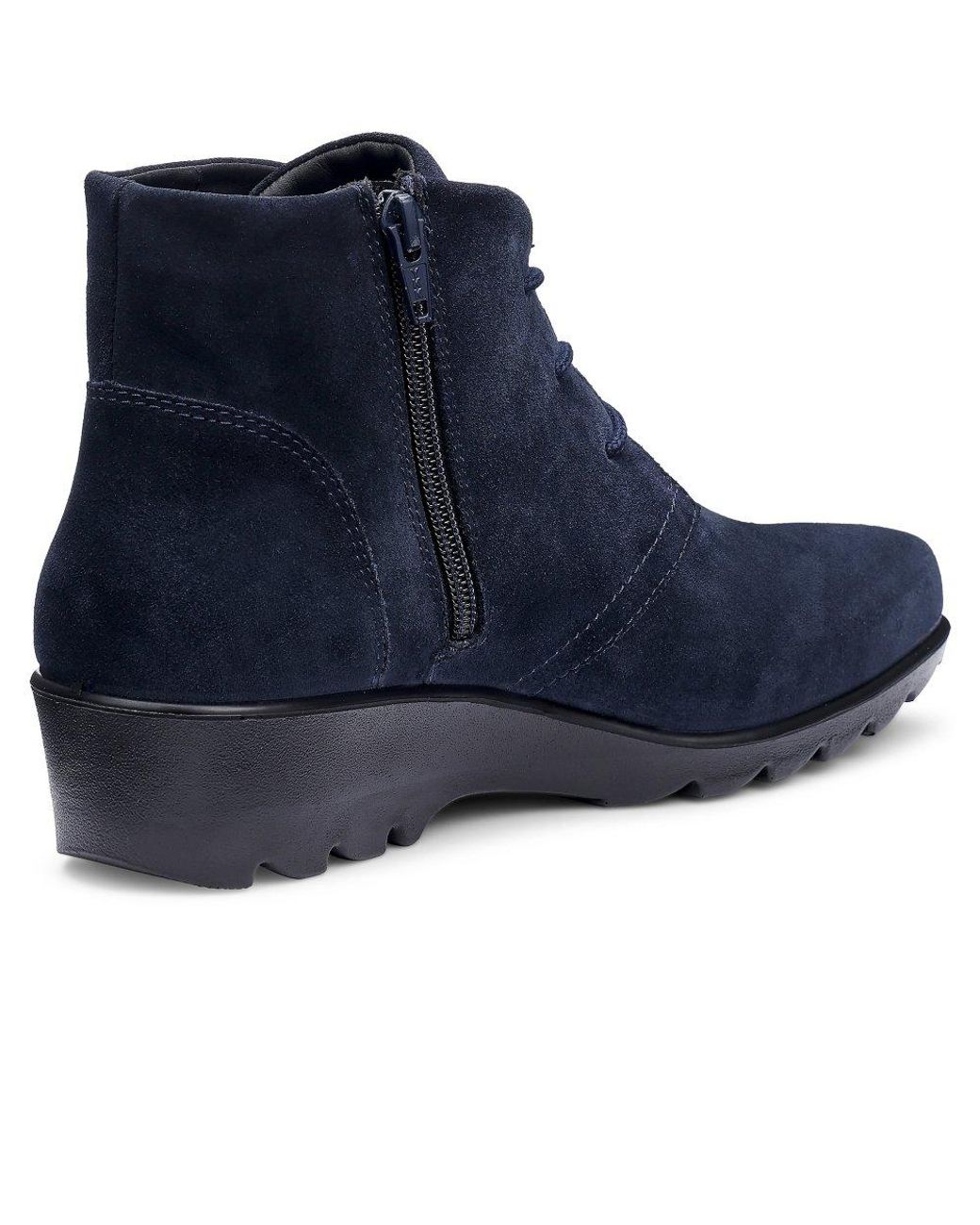 Hotter Blue Fenton Ankle Boots