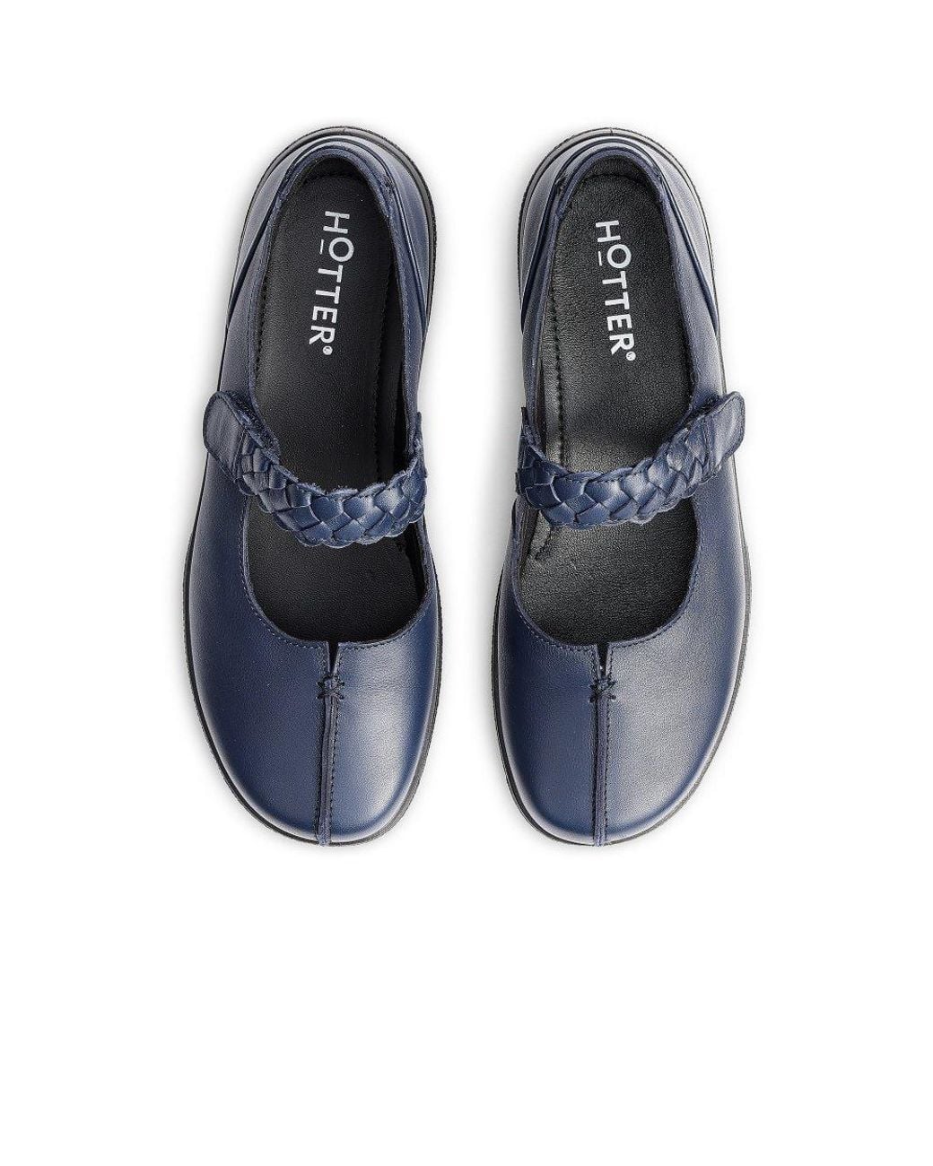 Hotter Blue Shake Ii Wide Fit Mary Jane Shoes