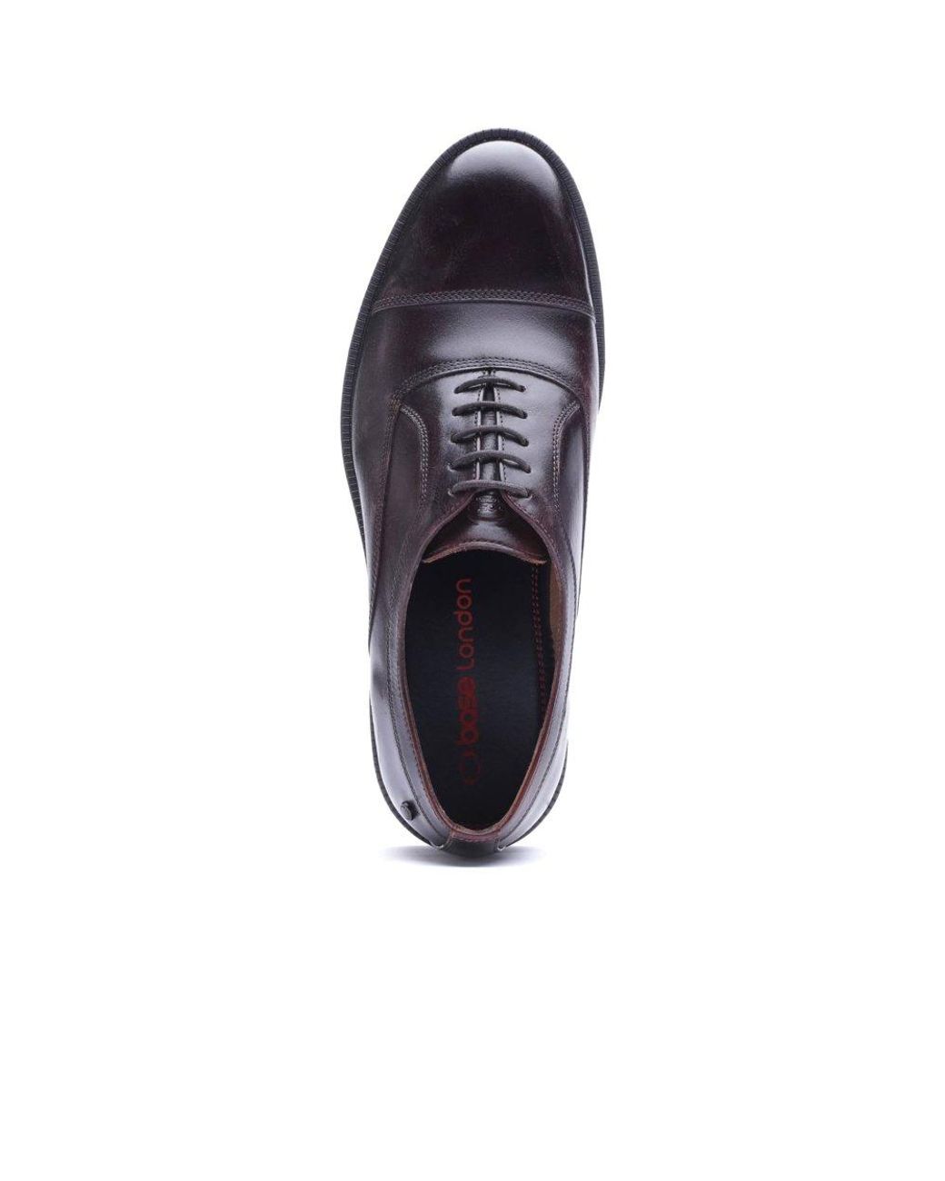 Base London Blue Roma Toe Cap Shoes for men
