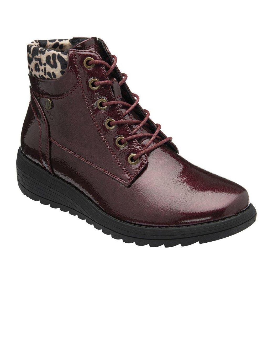 Lotus Brown Abelia Ankle Boots