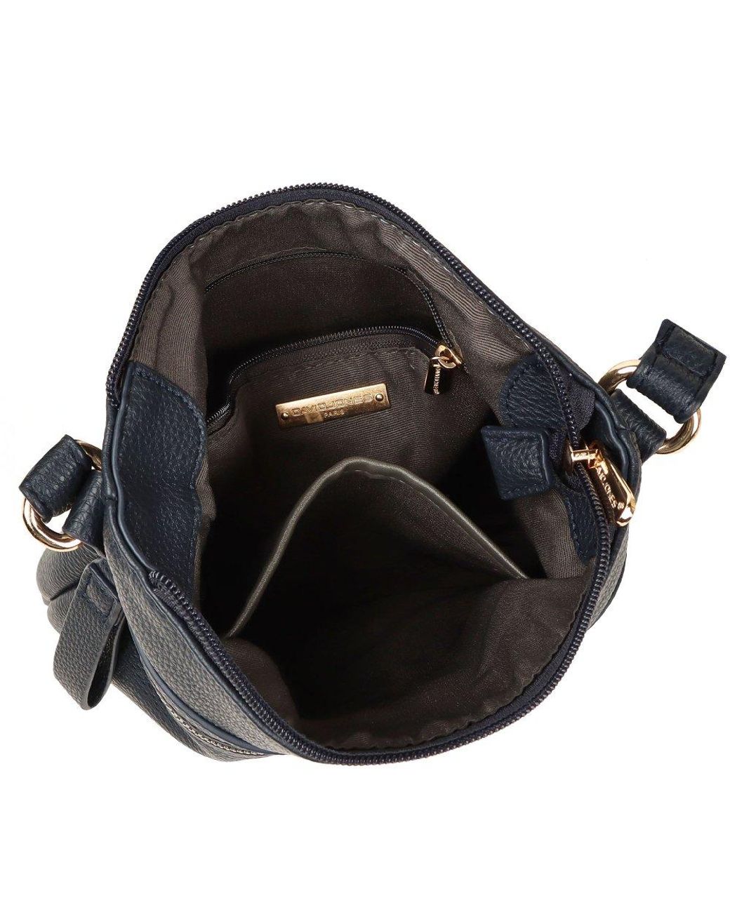 David Jones Black Boat Ii Messenger Bag