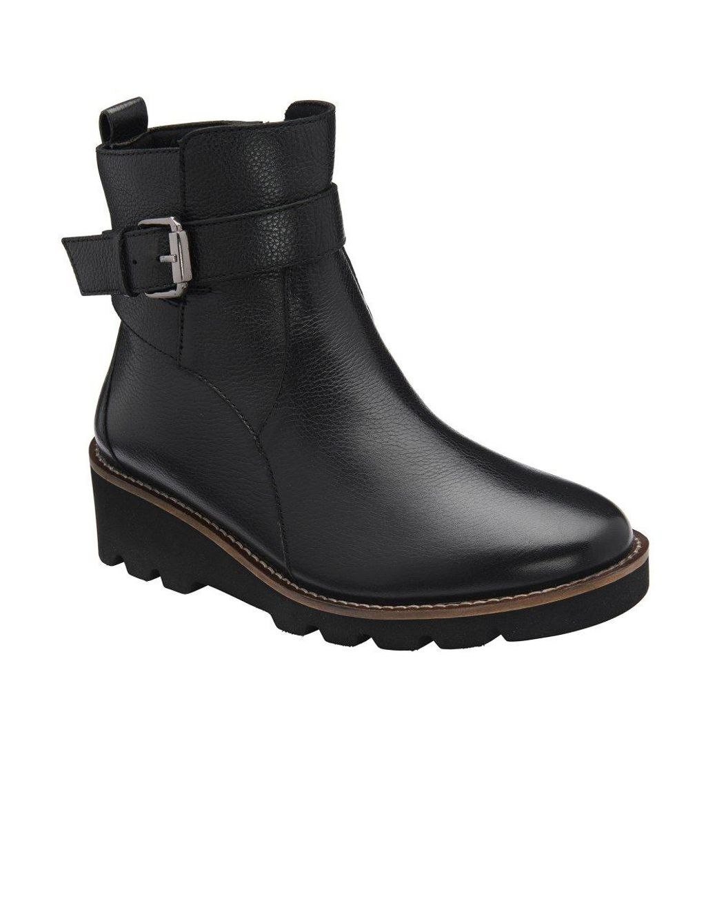 Lotus Black Lynx Ankle Boots
