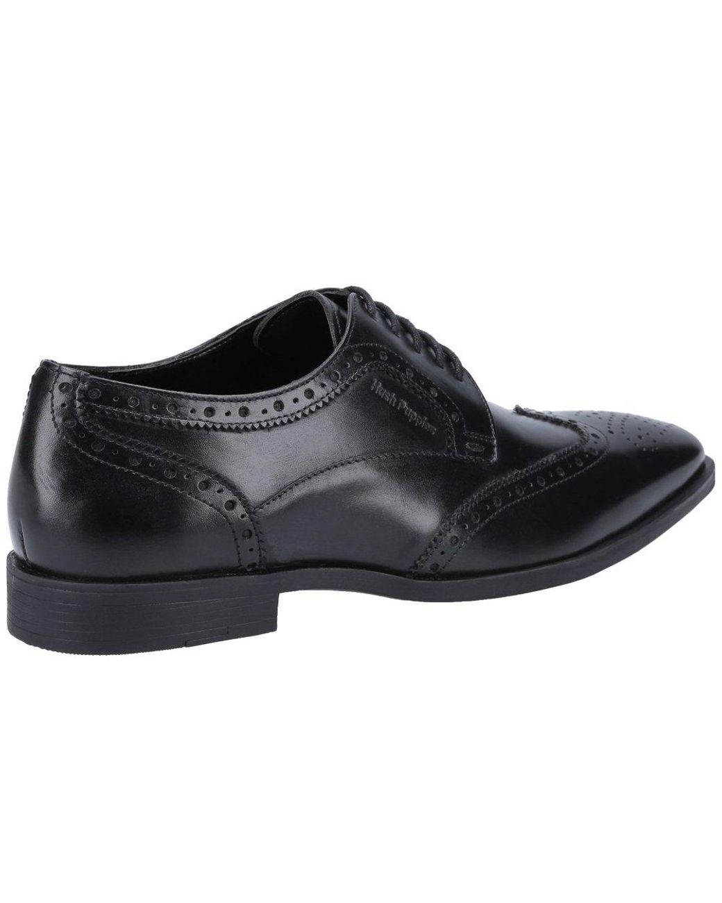 Hush Puppies Black Elliot Brogues for men