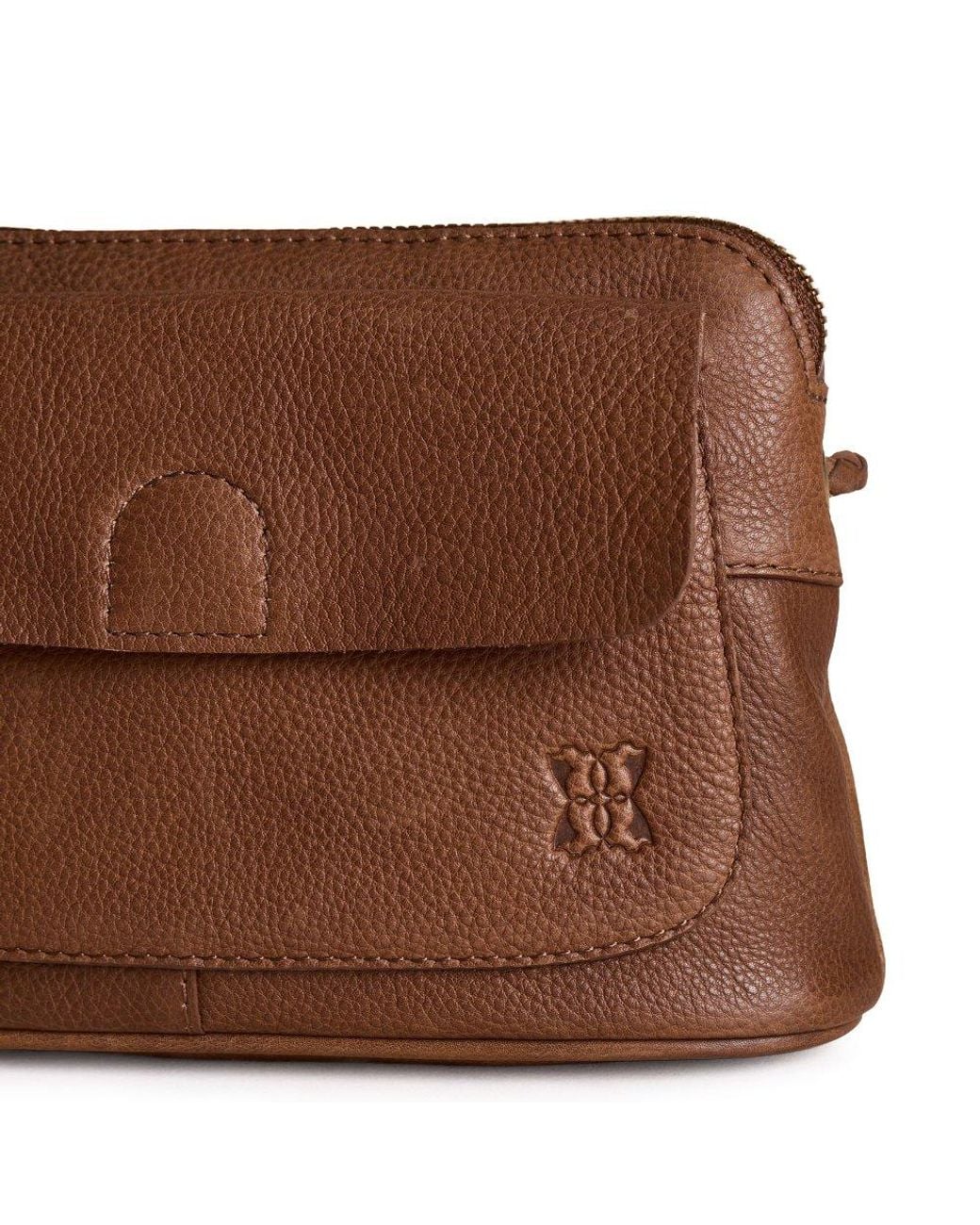 Lakeland Leather Brown Staveley Cross Handbag
