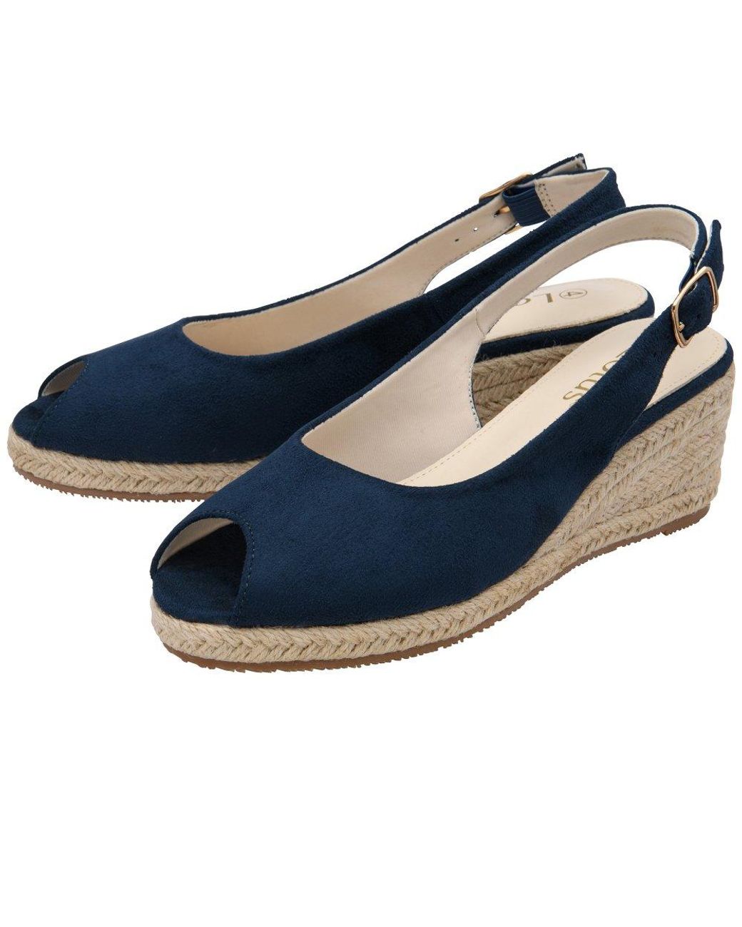 Lotus Blue Gabriella Wedge Sandals