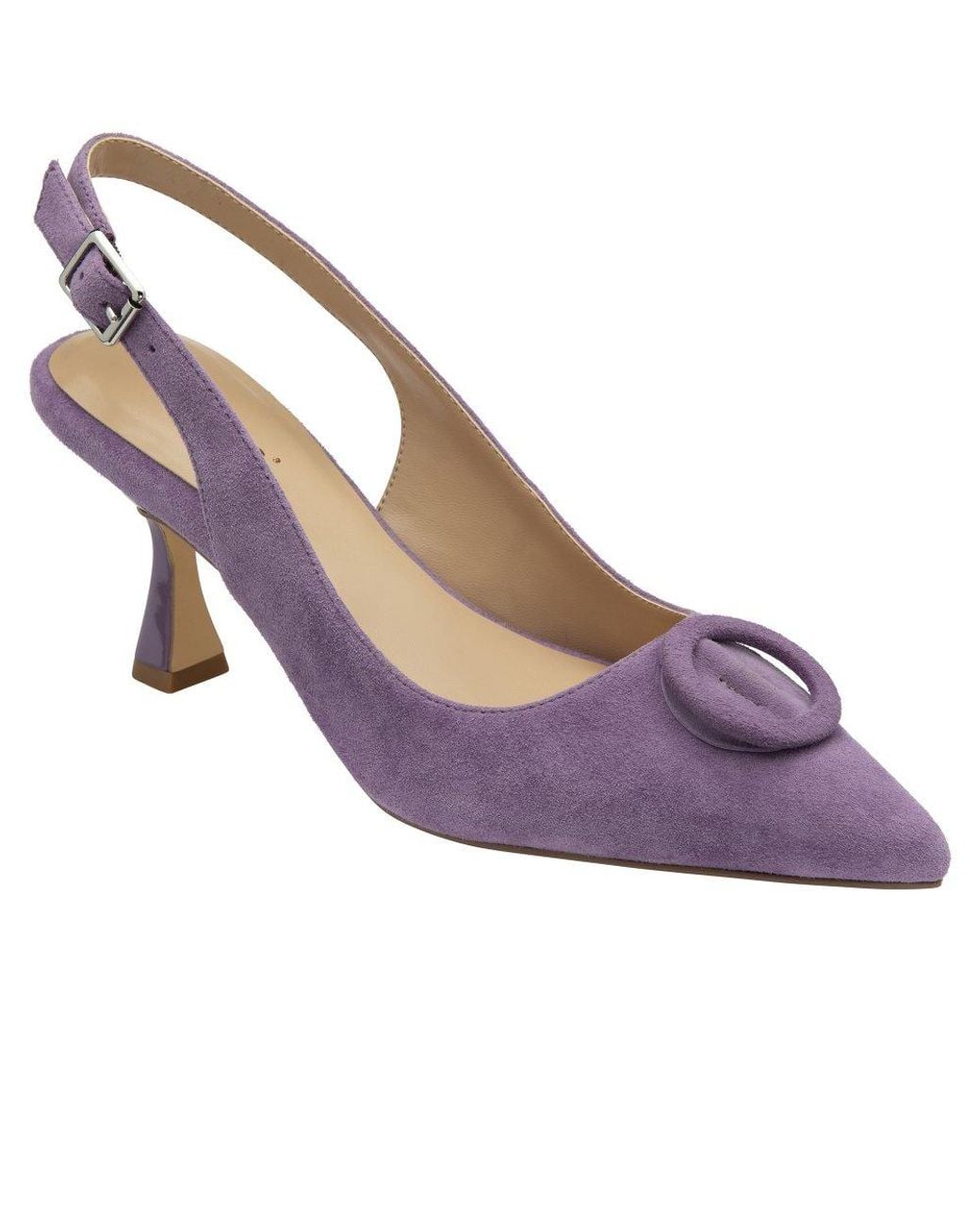 Lotus Purple Delfina Slingback Court Shoes