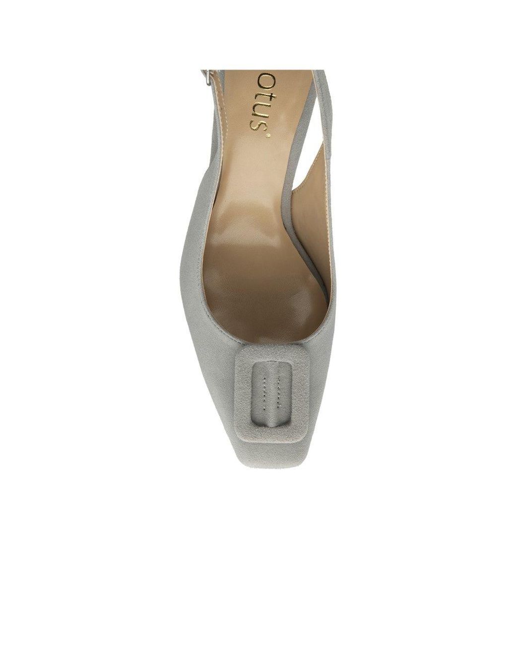 Lotus Metallic Luciana Slingback Court Shoes