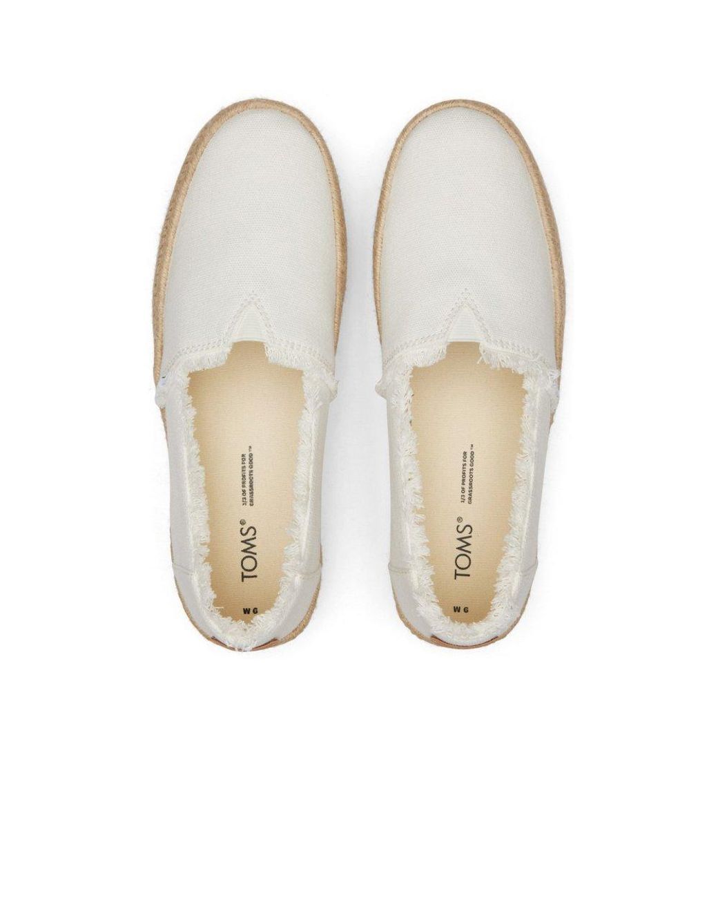 TOMS White Valencia Espadrilles