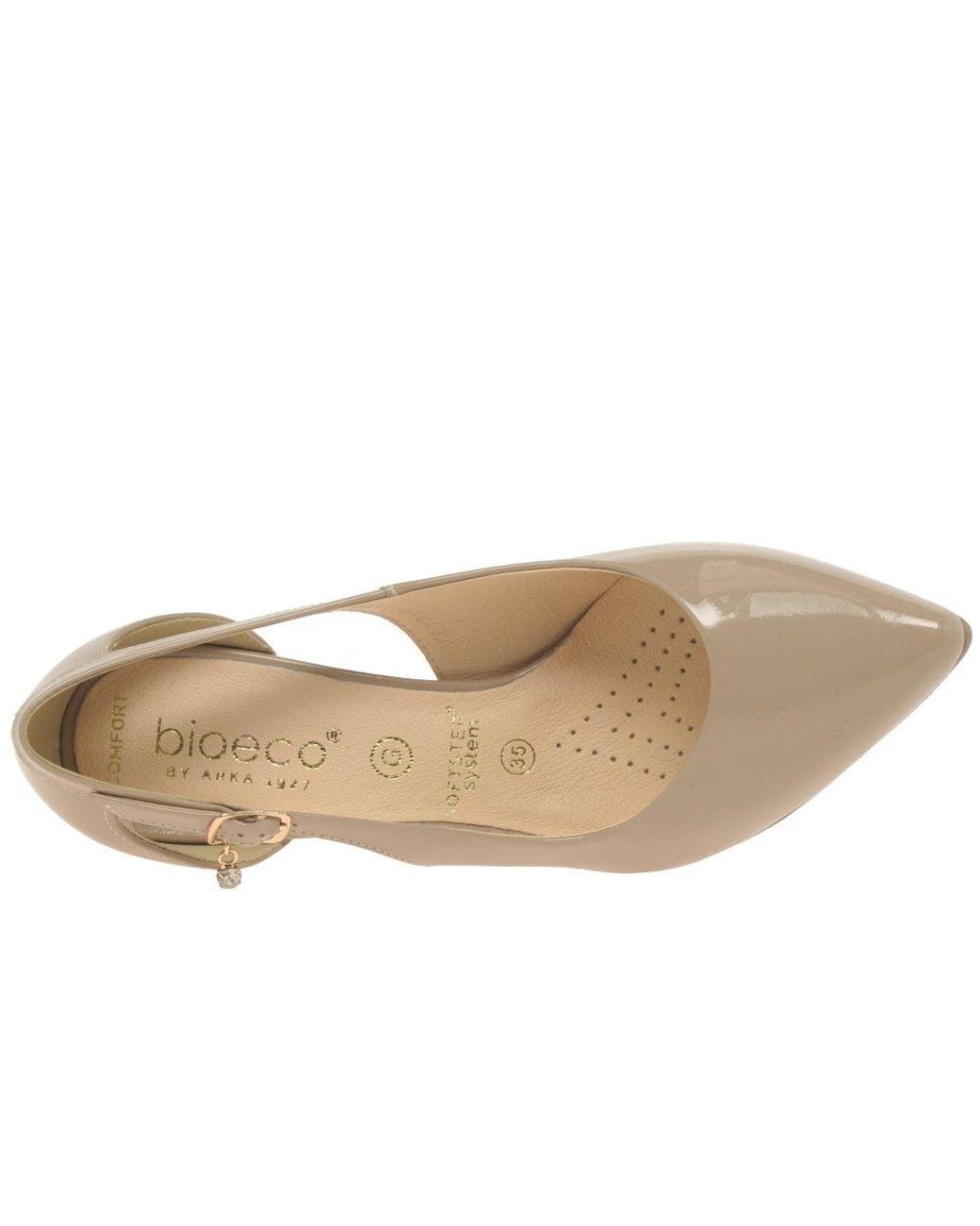 Bioeco Metallic Portia Open Court Shoes