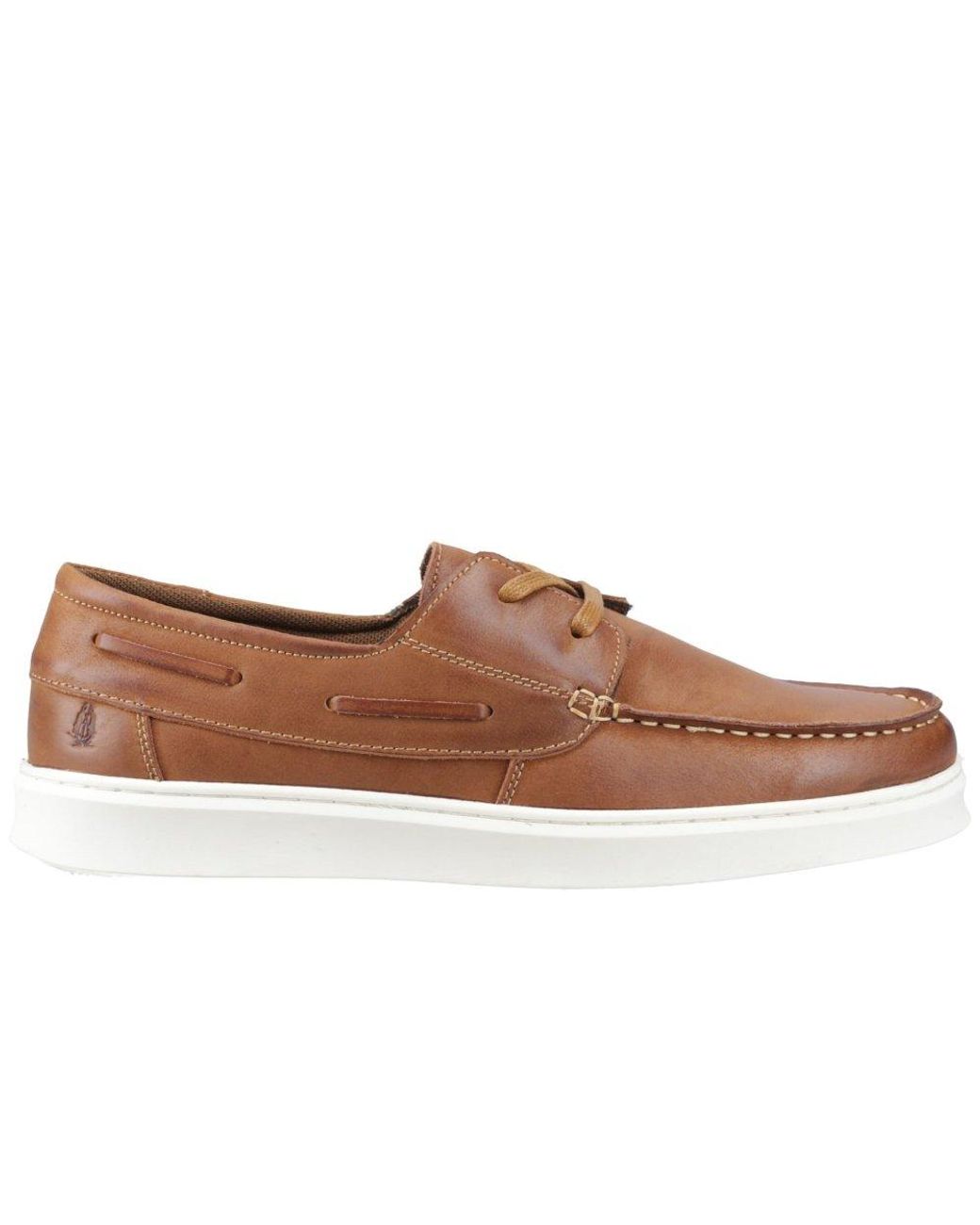 Hush Puppies Brown Madden Boat Shoes for men