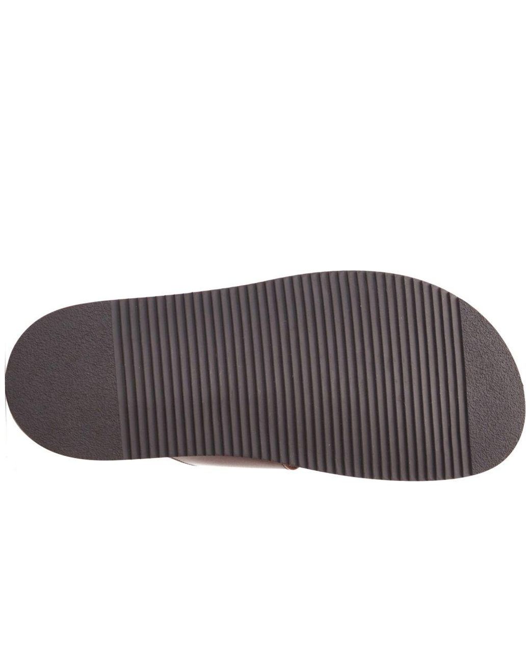 Base London Brown Maven Sliders for men