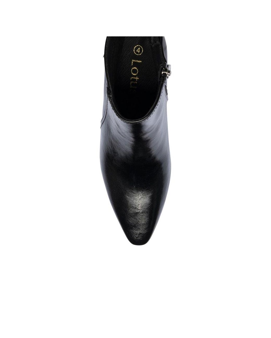 Lotus Black Ripley Ankle Boots