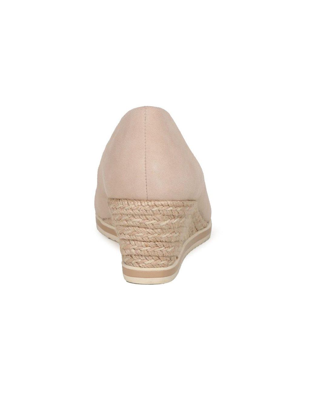 Tamaris Natural Peony Wedge Espadrilles