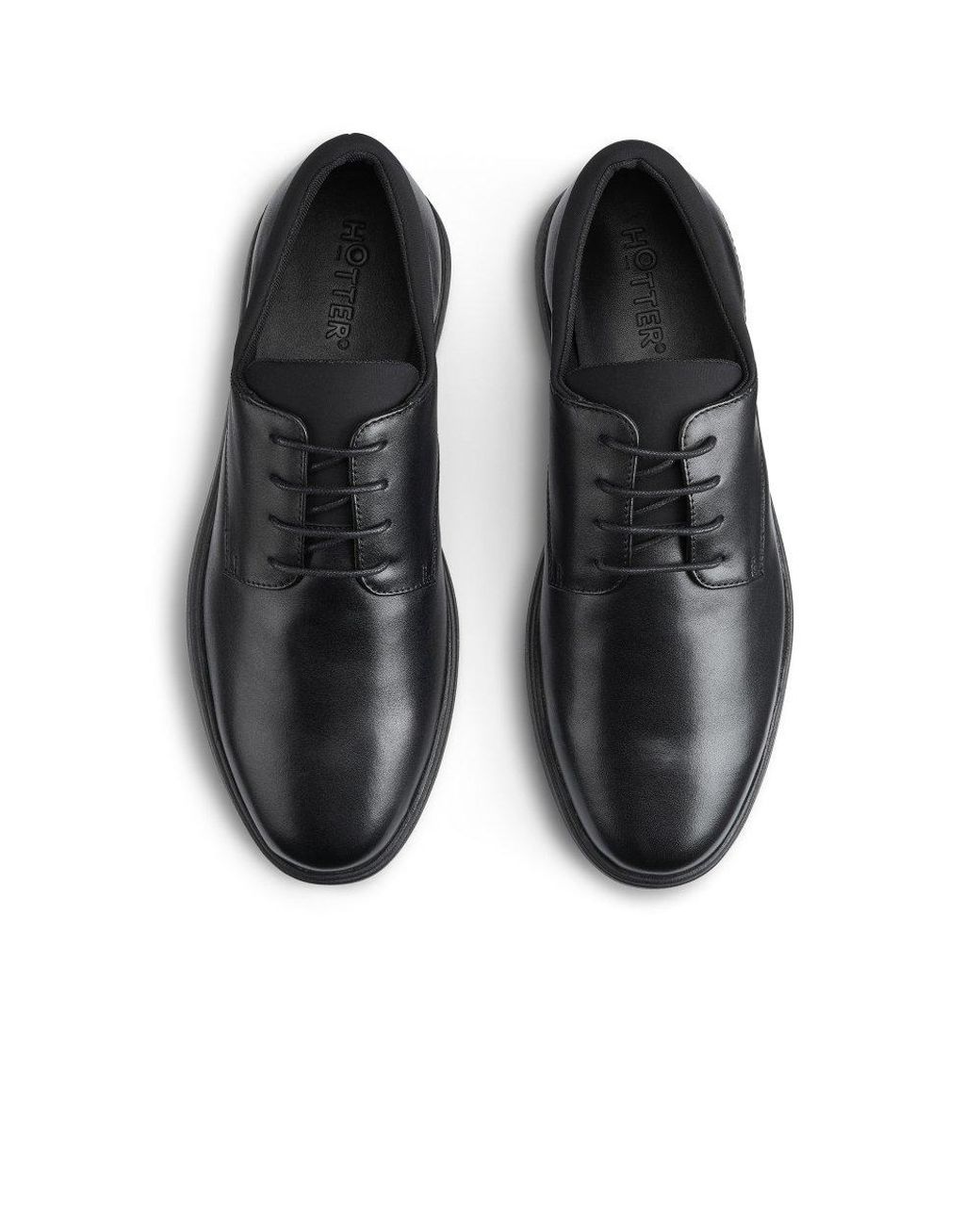 Hotter Black Hugo Shoes for men
