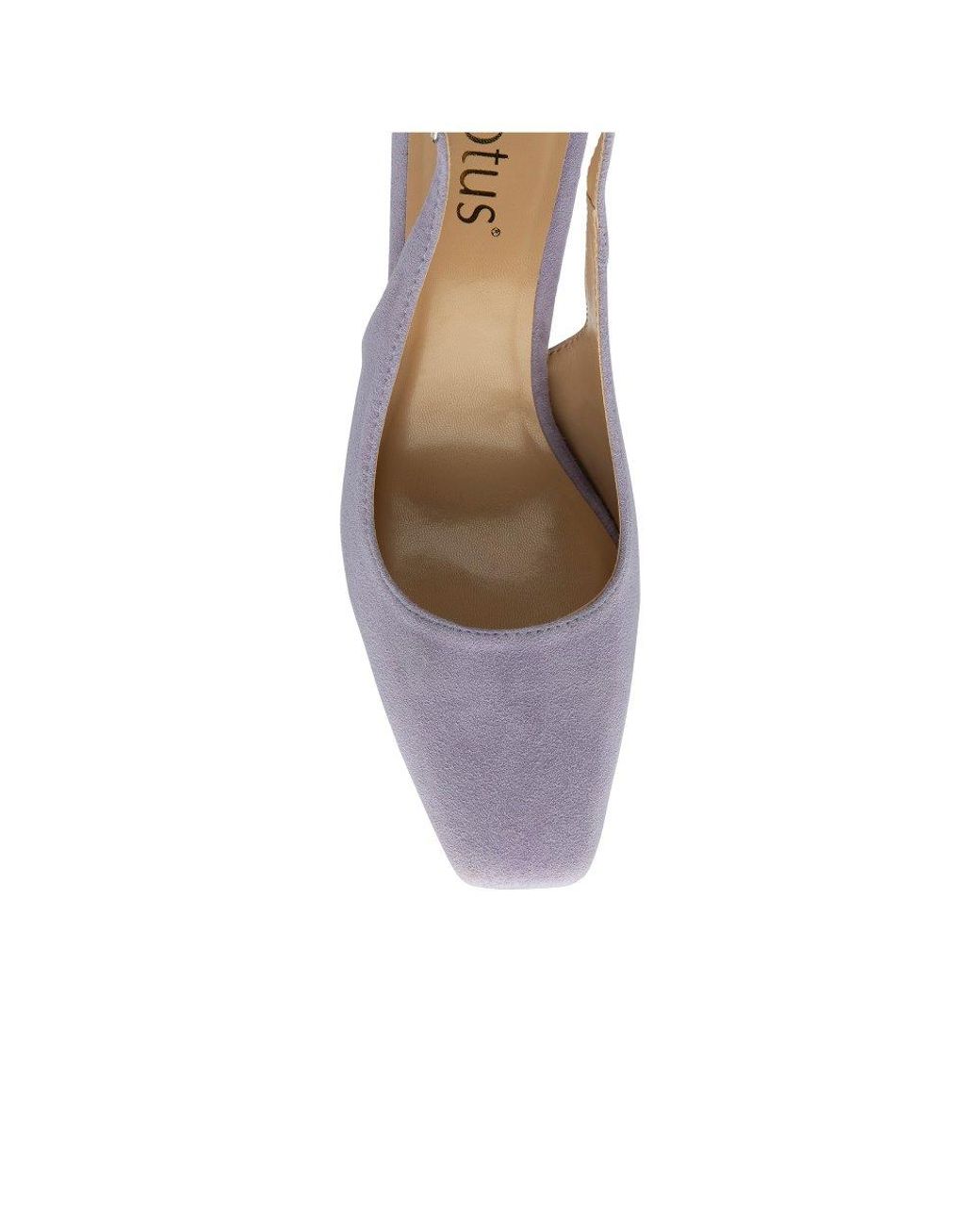 Lotus Blue Anita Slingback Court Shoes