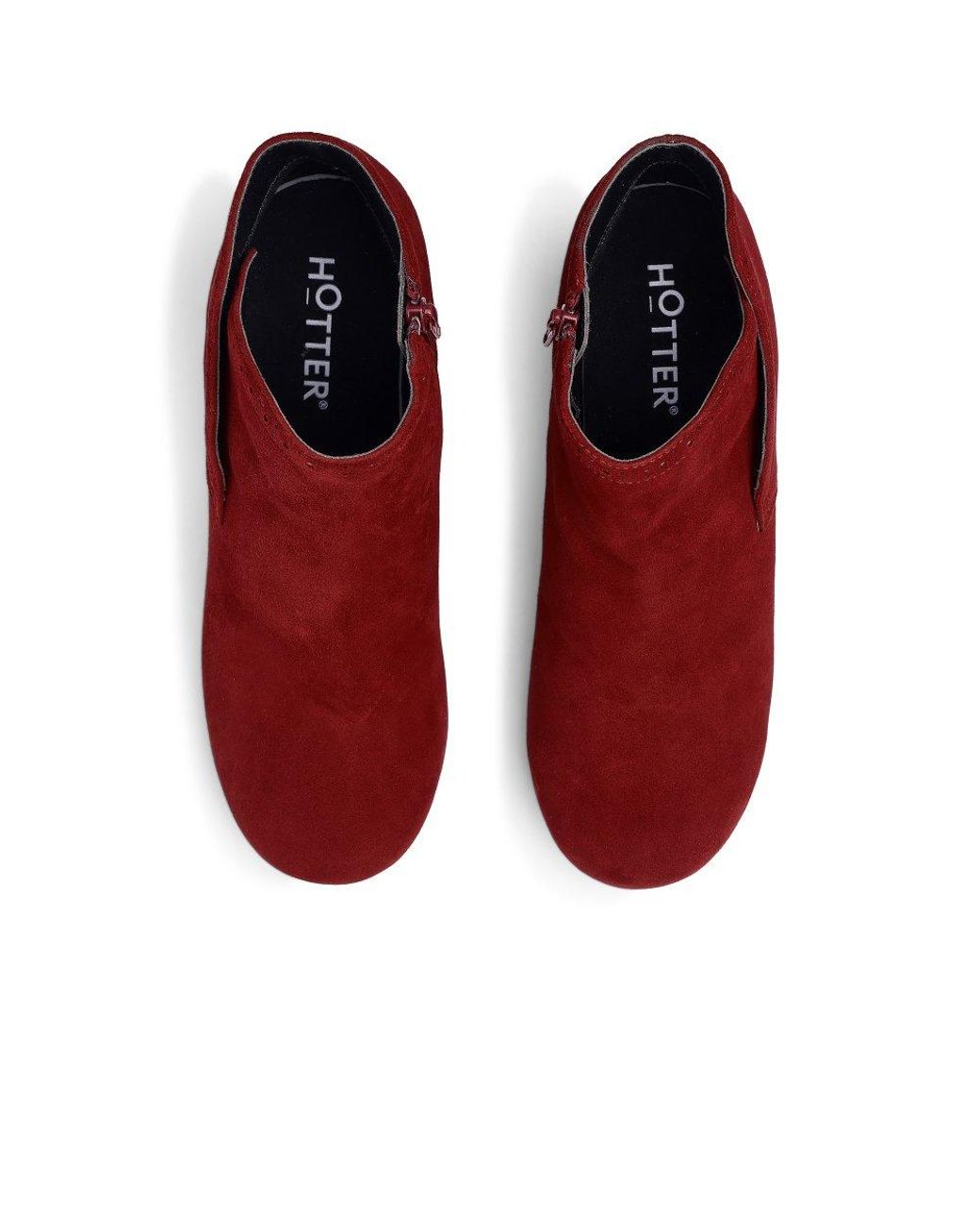 Hotter Red Opera Ankle Boots