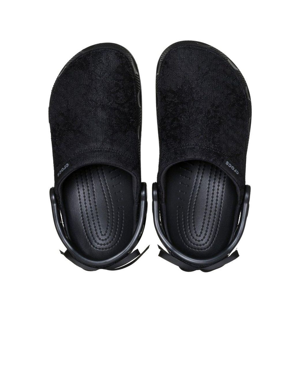 CROCSTM Black Crafted Lace Clogs