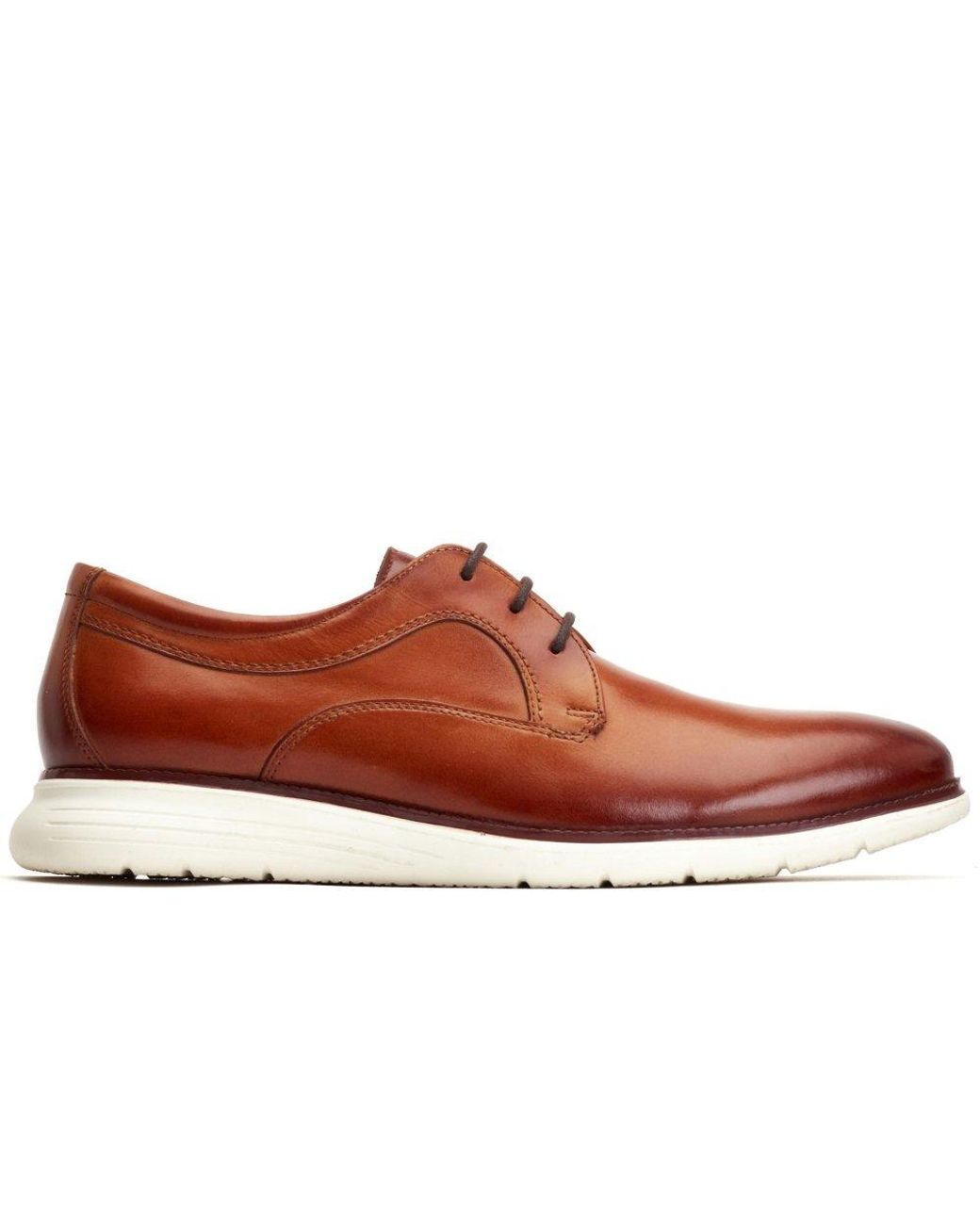 Base London Brown Wing Derby Shoes for men