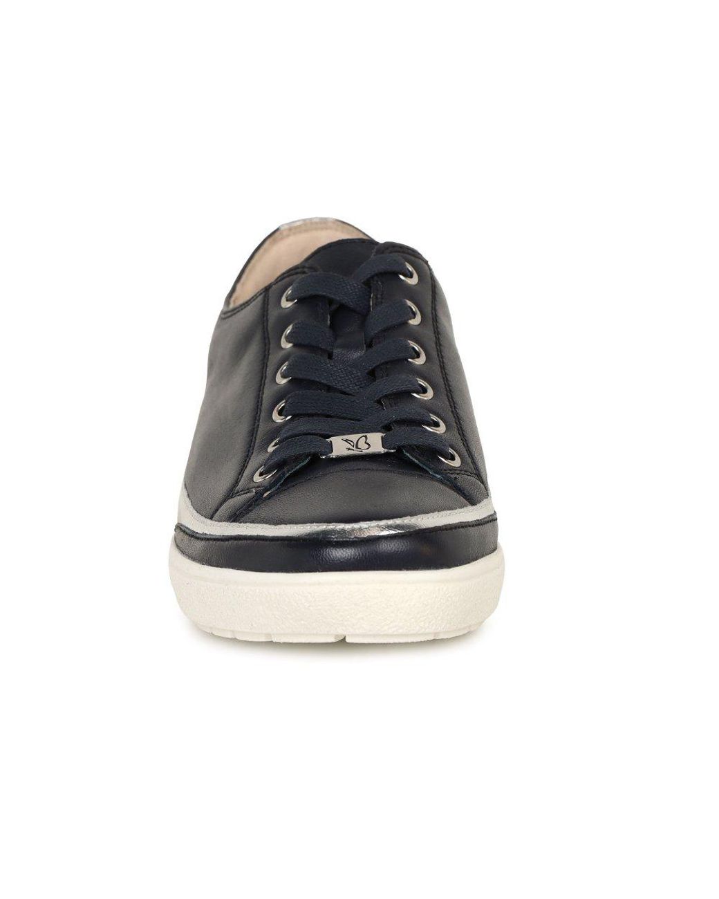 Caprice White Star Casual Lace Up Trainers