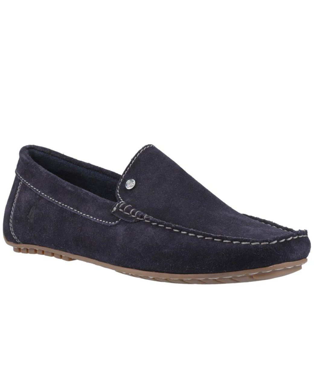 Hush Puppies Blue Ralph Suede Shoes for men