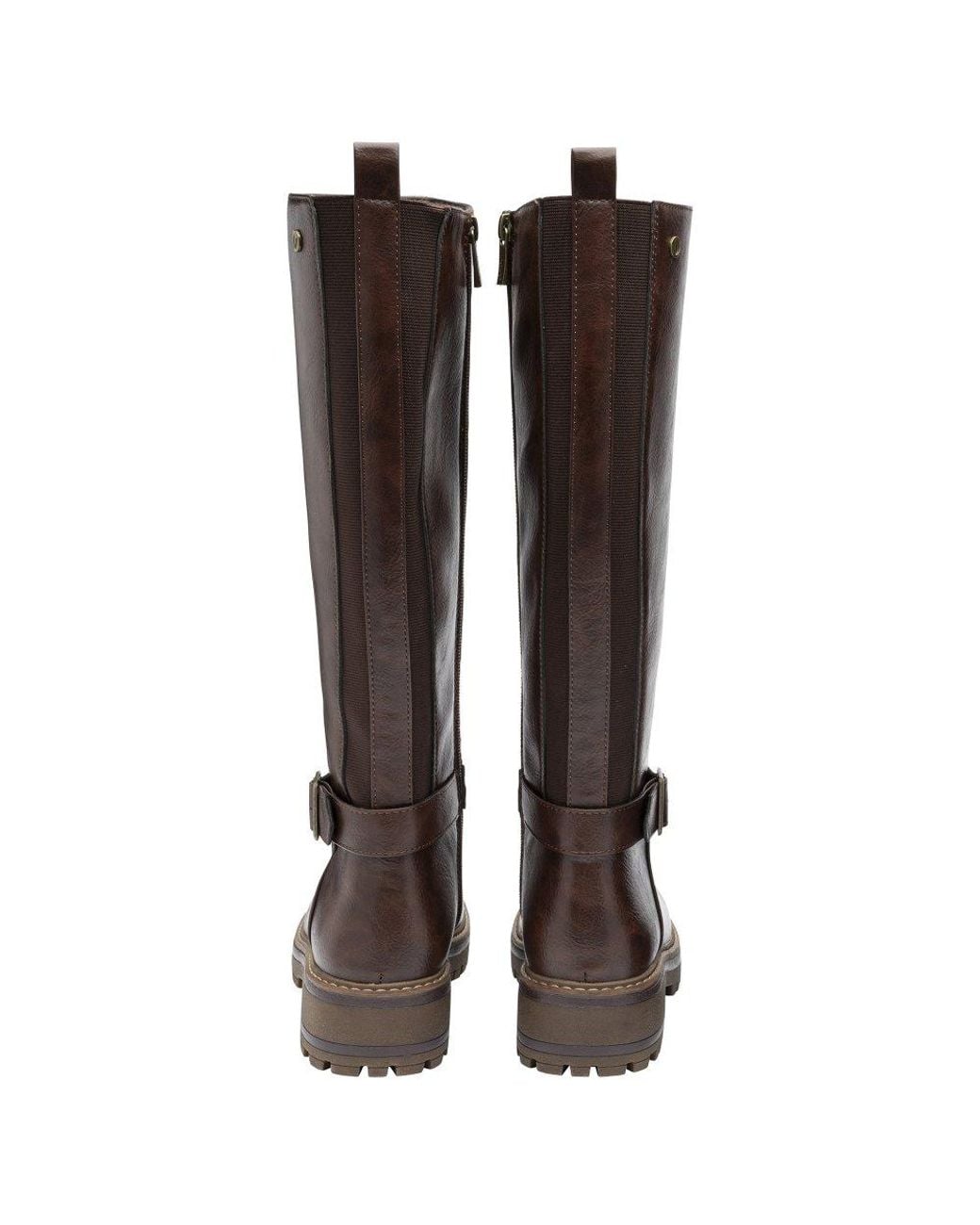 Lotus Brown Devon Knee High Boots