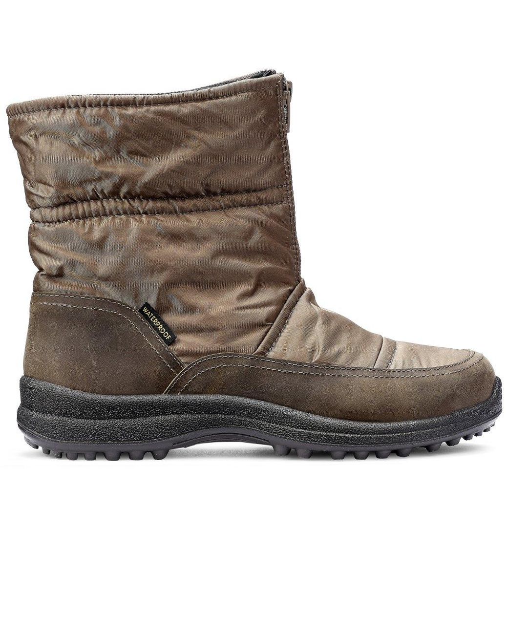 Hotter Brown Traction Waterproof Boots