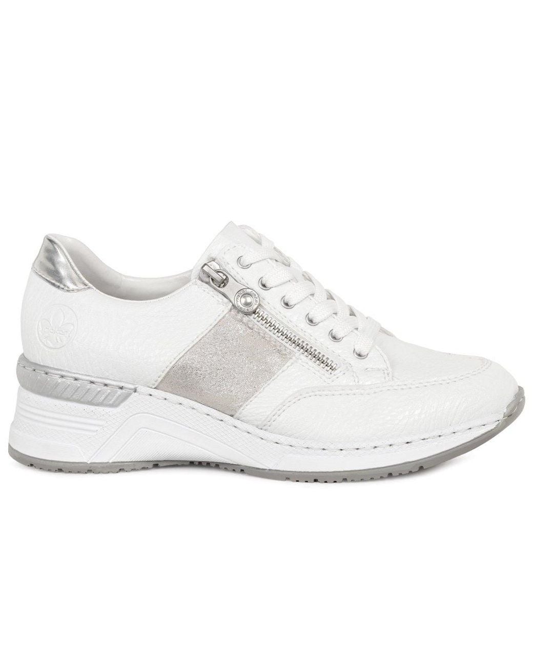 Rieker White Corbridge Trainers (Ss26)