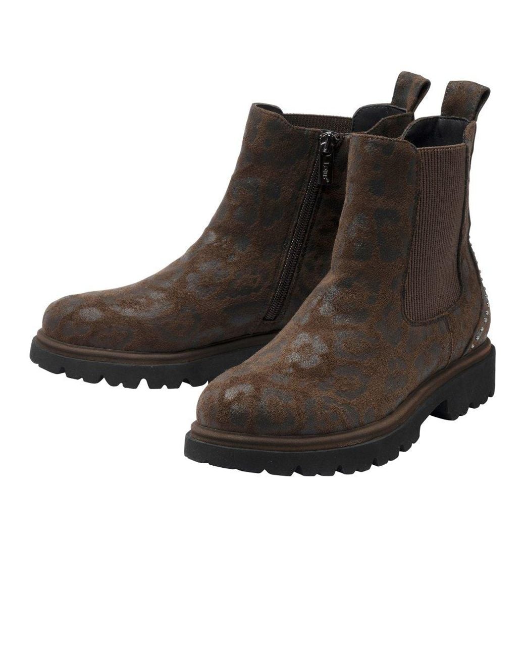 Lotus Brown Selma Chelsea Boots