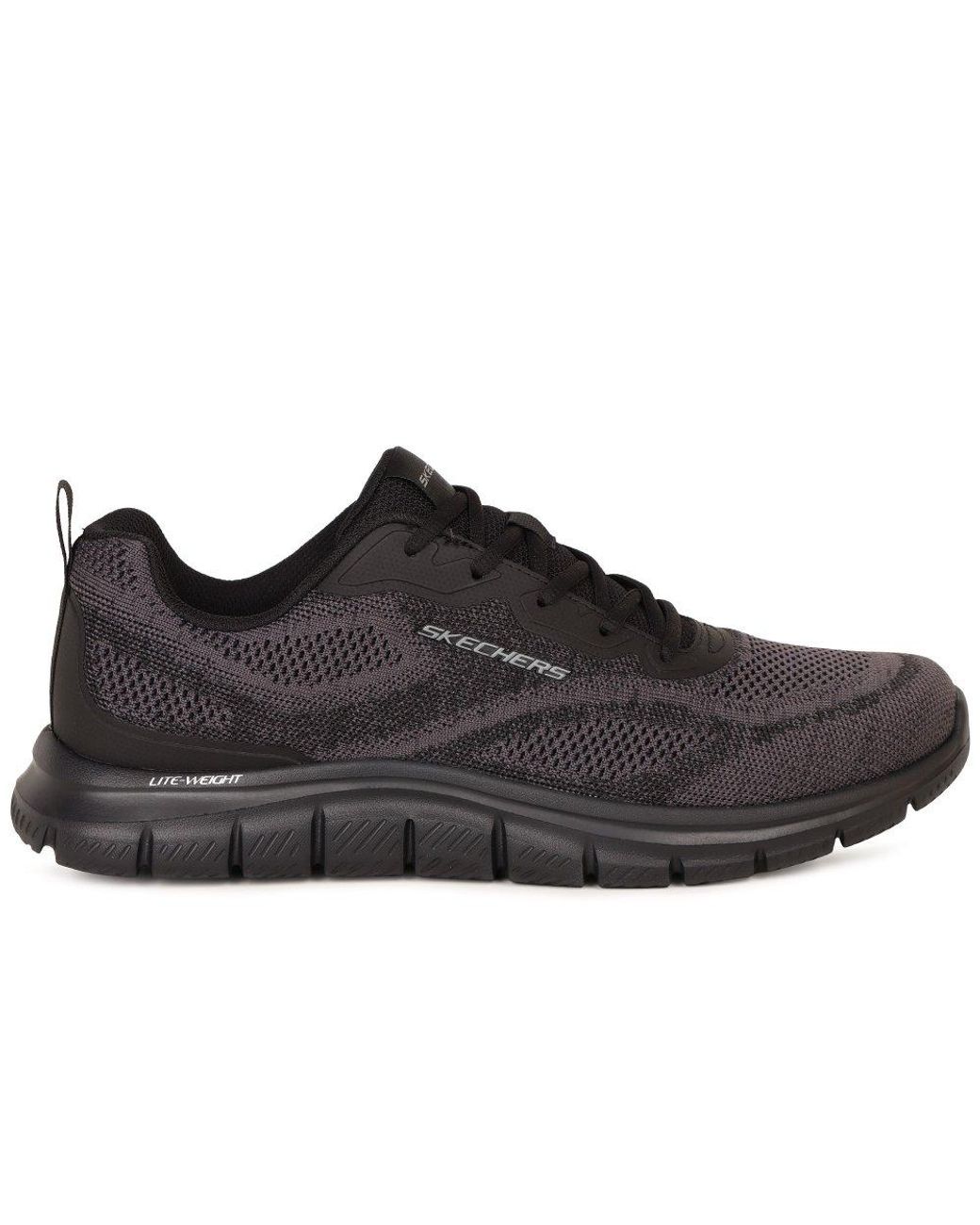 Skechers Black Track Lace Trainers for men
