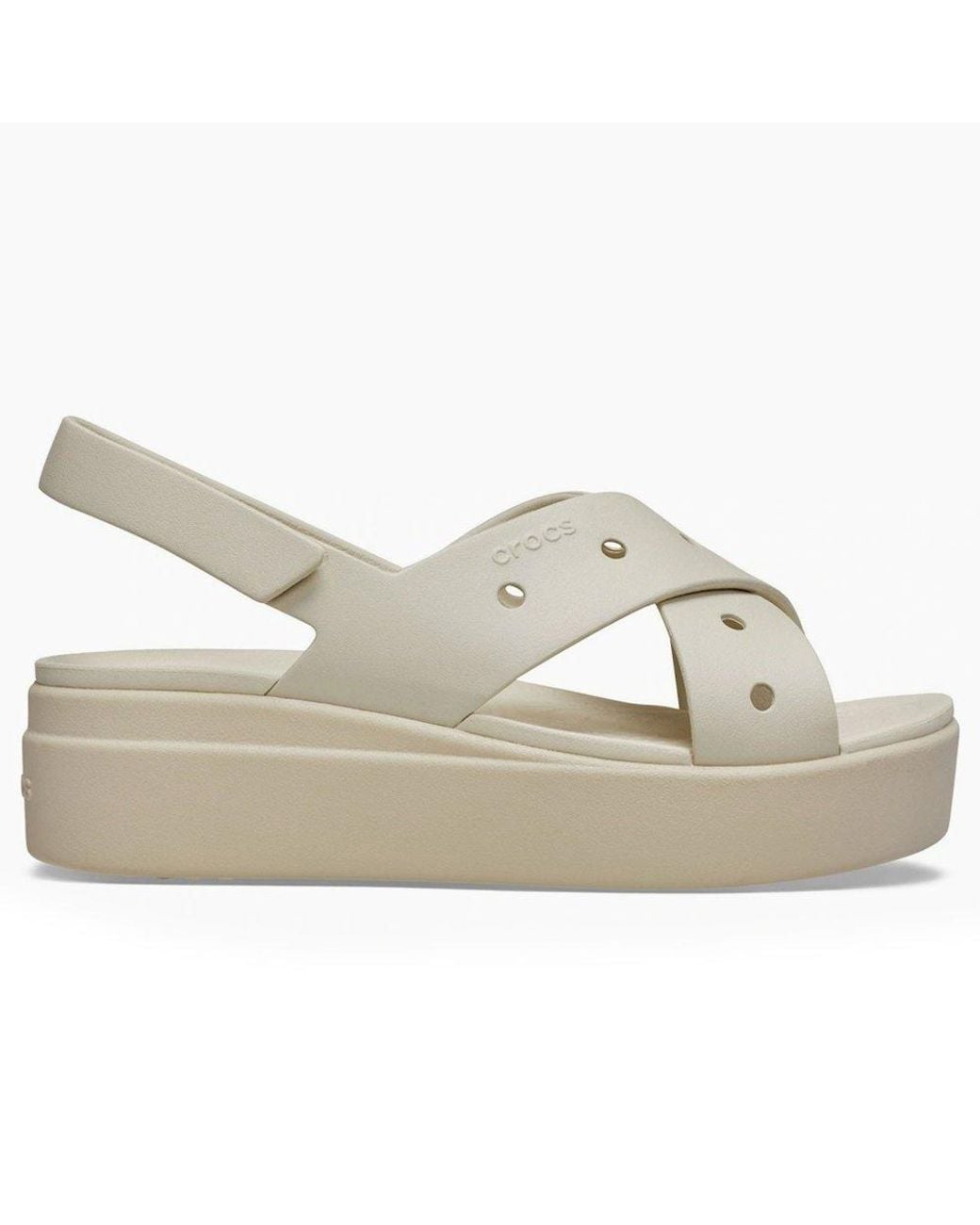CROCSTM Black Brooklyn 4U Cross Strap Clogs