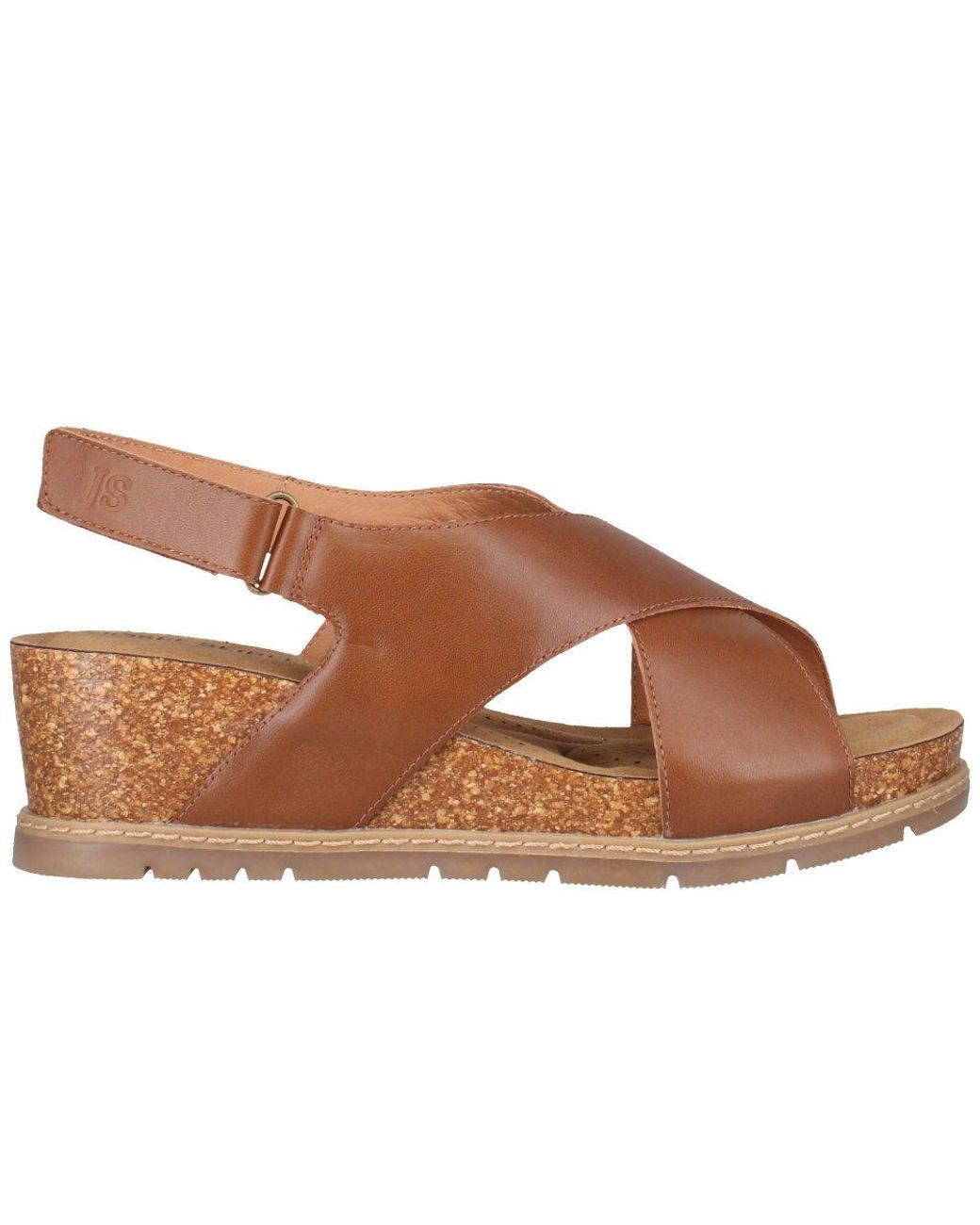 Josef Seibel Brown Eden 01 Wedge Sandals