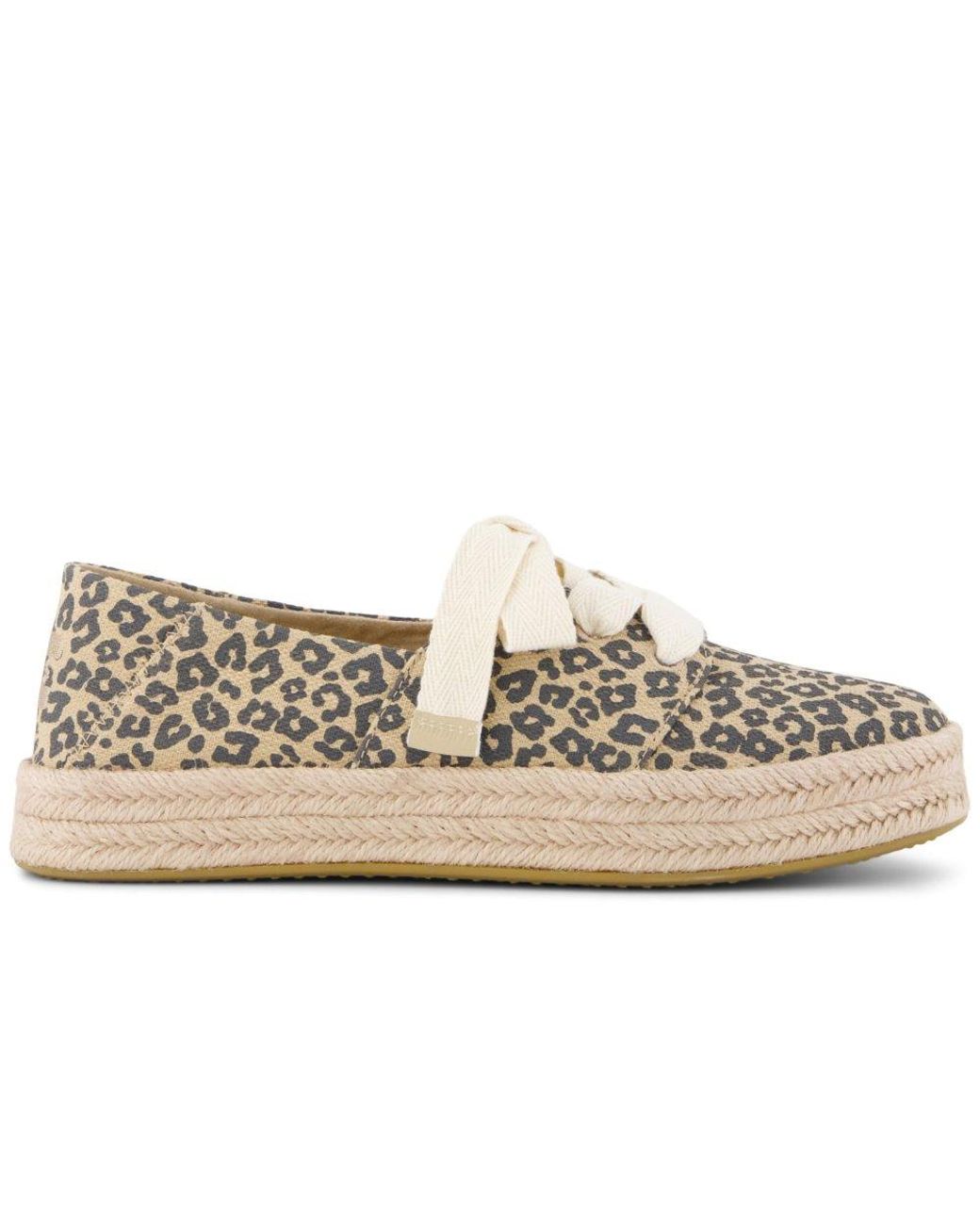 TOMS Metallic Carolina Espadrille Lace Up Shoes