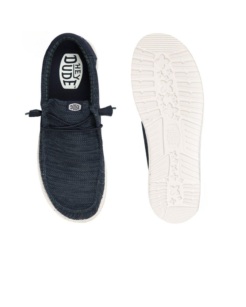 HeyDude Blue Wally Stretch Shoes for men